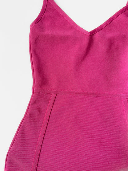 Hot Pink Bandage Bodycon Dress