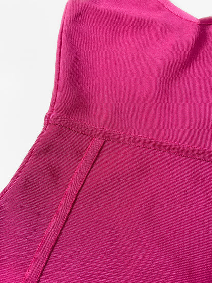 Hot Pink Bandage Bodycon Dress