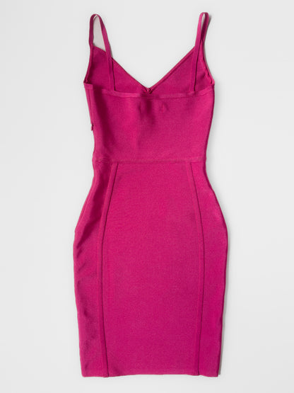 Hot Pink Bandage Bodycon Dress