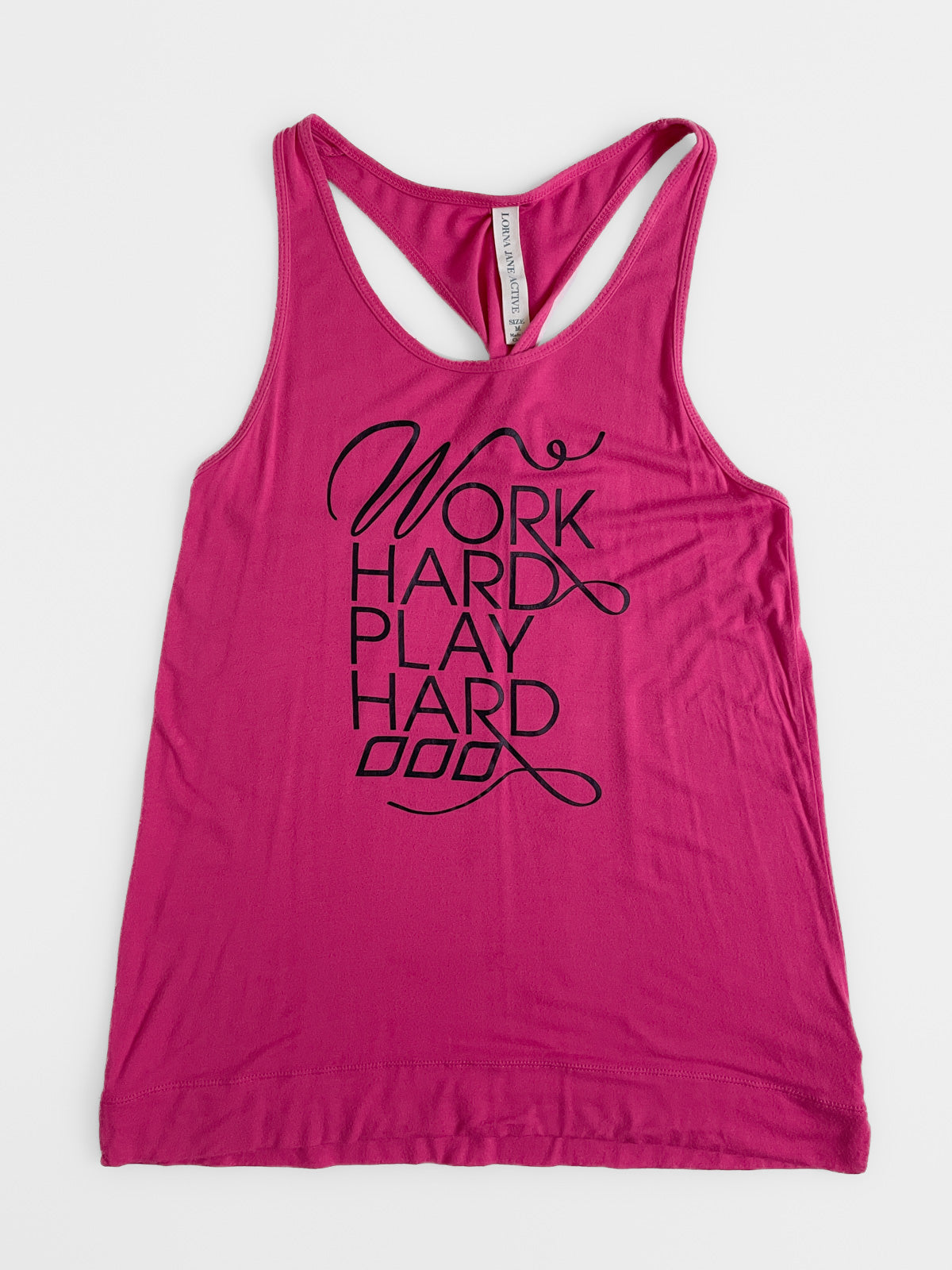 Hot Pink Twist Back Active Tank