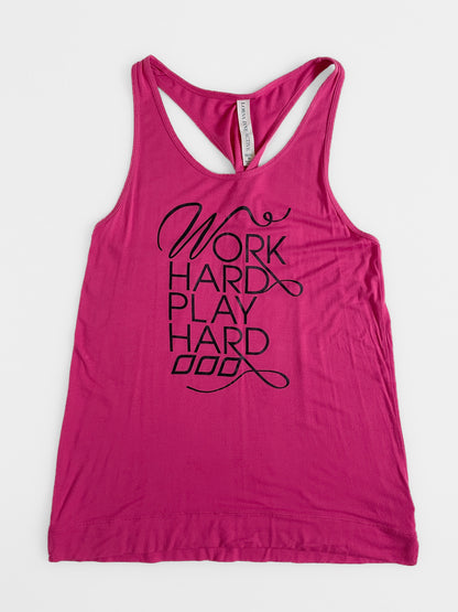 Hot Pink Twist Back Active Tank