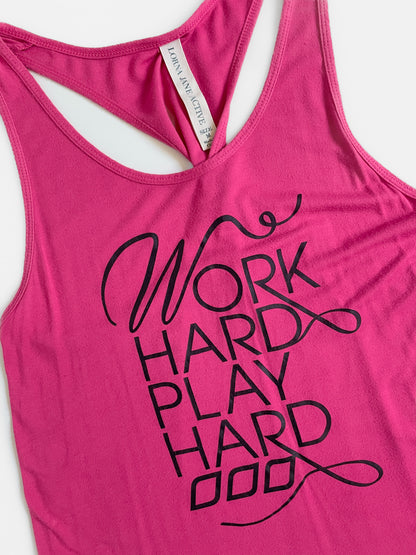 Hot Pink Twist Back Active Tank