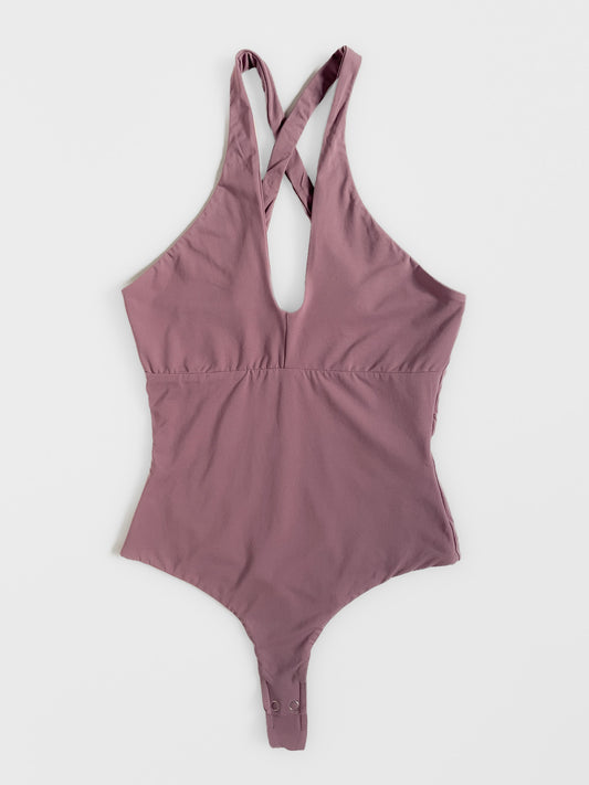Bodysuit in Dark Mauve