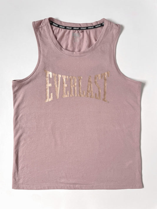 Dusty Soft Pink With Rose Gold Logo Active Tank