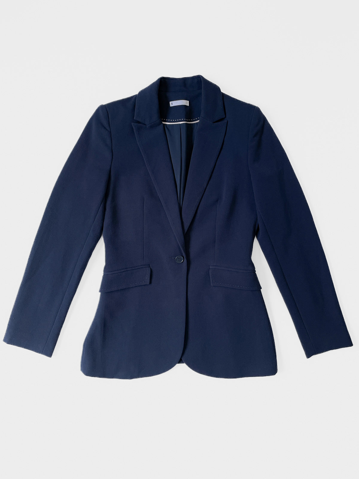 Navy Blue Jersey Blazer