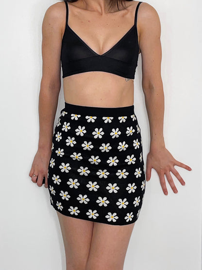 Leather Look Crop Bralette Top