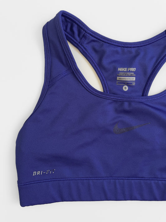 Swoosh Dri-Fit Light Support Unpadded Sports Bra in Cobalt